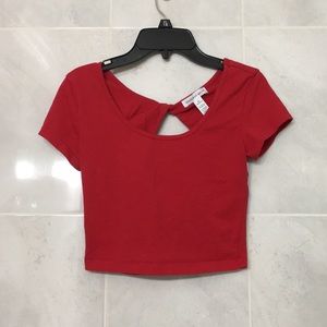 Red Crop Top | Ambiance | Juniors Size: M
